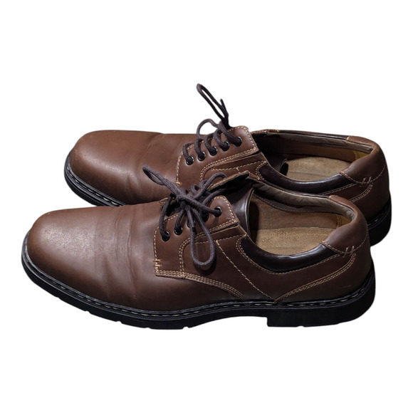 Dockers - Men\'s - Warden Rugged Oxford Shoes - In Brown Leather - Size 10.5 -GUC main image 6